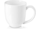 Tazza In Porcellana Bianca Mona 450 Ml