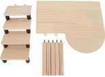 Criceto Piattaforma Di Legno E Scale Squisito Animale Domestico Sano Carino Con Scala Per Piccoli Animali Domestici Criceti Cavie