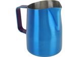 Tazza Per Schiumare Il Latte Con Design Smussato, Blu Titanio, 450 Ml, Ideale Per Schiumare Il Latte Per La Latte Art