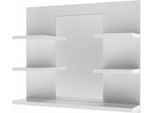 Vicco Specchio Contenitore Bagno Wilbur, 58.8 X 50 Cm Con Ripiani, Bianco