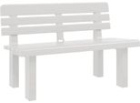 Syfax™ Panchina Da Giardino Bianca 110X52X71 Cm In Polipropilene