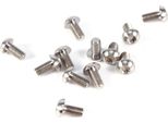 12 Pezzi T25 Titanio Lega Torx Testa Bulloni Freno A Disco Per Bicicletta (Argento)