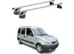 Portapacchi Menabo Per Nissan Kubistar 2003-2009 Grigio Acciaio 2 Pezzi