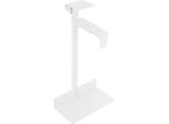 Supporto Per Pc/Cpu - Montaggio A Parete E Sotto La Scrivania - Regolabile - Fino A 30 Kg - Rettangolare - Bianco