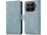 Imoshion Cover Per Xiaomi 15T Pro - Custodia Flip Flap Libreria Flip - Azzurro Blu