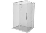 Mexen Rox-3S L Cabina Doccia Scorrevole A 3 Lati 130 X 85 Cm, Trasparente, Cromo - 8C2L-130-085-01-00-3S