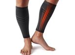 Cambivo 2 X Calze Compressione Graduata Uomo Donna, Polpaccera Compressione, Fascia Compressione Polpaccio Per Dolori Alla Tibia, Vene Varicose, Calzettoni Senza Piede Per Sport, Corsa, Calcio