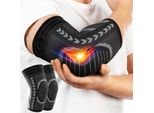 Cambivo Tutore Epicondilite Gomito 2 Pezzi, Gomitiere Palestra Compressione, Gomitiera Per Epicondilite, Tutore Gomito Per Gomito Del Tennista, Bodybuilding, Fitness
