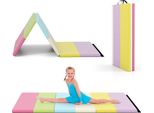 Tappetino Da Palestra Pieghevole Costway, 180 X 120 Cm, Tappetino Da Ginnastica 5 Pieghevole In Con Maniglia Per Il Trasporto, Tappetino Sportivo, Tappetino Fitness