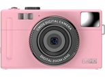 Inf Fotocamera Digitale Rosa - 8MP, Zoom 16X, Video Hd 1080P Per Ricordi
