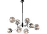 Ikarus Sospensione In Ferro Cromo Lucido 8 Luci X 93 Ø93 BL213-8-CR