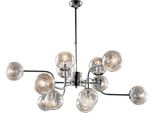 Ikarus Sospensione In Ferro Cromo Lucido 12 Luci 94 Ø105 BL213-12-CR