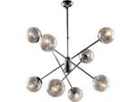 Tresor Sospensione In Ferro Cromo Lucido 8 Luci 100 Ø73 BL215-8-CR