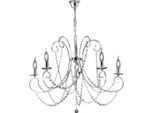 Magda Lampadario In Ferro Cromato 5 Luci 115 Ø68 BL146-5-CR