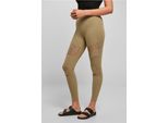 DáMské Leginy Urban Classics Donna Laces Inset Leggings Kaki - 5XL