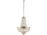 Mozart Lampadario In Ferro E Ottone Dorato Con Strass 8 Luci 134 Ø50 BL189-8-OR