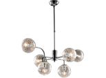 Ikarus Sospensione In Ferro Cromo Lucido 6 Luci X 92 Ø86 BL213-6-CR