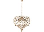 Bella Lampadario In Ferro Laccato Avorio Decape 5 Luci 125 Ø68 BL196-5-AV