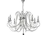 Magda Lampadario In Ferro Cromato 8 Luci 118 Ø74 BL146-8-CR