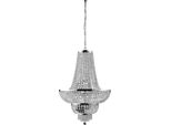 Mozart Lampadario In Ferro E Ottone Cromato Con Strass 10 Luci 155 Ø65 BL189-10-CR