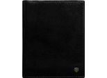 Rovicky | Portafoglio Classico Da Uomo, Nero, Orientamento Verticale, 9X12,5 Cm
