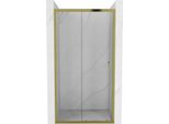 Mexen Apia Porta Doccia Scorrevole 125 Cm, Trasparente, Dorata - 845-125-000-50-00
