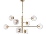 Demetra Sospensione In Ferro Bronzato Spazzolato 8 Luci 108 Ø103 BL279-8-BRZ