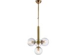 Armonia Sospensione In Ferro Bronzato Spazzolato 4 Luci 110 Ø32 BL285-4-BRZ