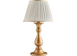 Lucca Lume In Legno Oro Antico 1 Luce Con Paralume Dm.35 H.60 Ø35 BL271-LM-OR