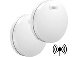 Aroha Link Rilevatore Di Fumo Collegabile - Batteria Da 10 Anni, Sensore Fumo Interconnesso - Allarme Anticendio - 2 Pezzi