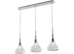 Nemesi Binario In Ferro Con Vetri Trasparente Pyrex 3 Luci L.75 X 10 BL280-BIN3-TR