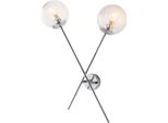 Demetra Applique In Ferro Cromo Lucido 2 Luci .33 P.18 BL279-AP2-CR