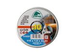 Disco Da Taglio Per Metallo Standard T41, Ø 125 X 1 X 22,23 Mm, 10 Pezzi, Stayer