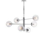 Demetra Sospensione In Ferro Cromo Lucido 6 Luci X 97 Ø73 BL279-6-CR