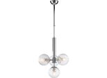 Armonia Sospensione In Ferro Cromo Lucido 4 Luci 110 Ø32 BL285-4-CR