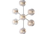 Armonia Plafoniera In Ferro Cromo Lucido 7 Luci L.85 X 62 BL285-PL7-CR