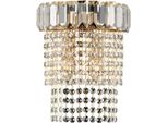 Vladimir Applique In Ferro E Ottone Dorato Con Strass 2 Luci .22 P.14 BL263-AP2-OR