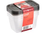 Keeeper 3067382700000 Keeeper Vaso Per Alimenti "Fredo Fresh"", 4X 0,75 Litri, Quadrato"