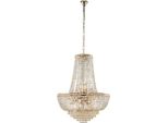 Wagner Lampadario In Ferro E Ottone Dorato Con Strass 11 Luci 142 Ø62 BL266-11-OR