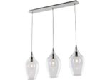 Ares Binario In Ferro Con Vetri Trasparente Pyrex 3 Luci L.75 X 10 BL273-BIN3-TR