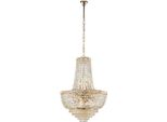 Wagner Lampadario In Ferro E Ottone Dorato Con Strass 8 Luci 133 Ø52 BL266-8-OR