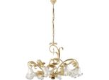 Cesto Lampadario In Ferro Laccato Avorio Decape 8 Luci 112 Ø85 BL274-8-AV