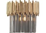 Ravel Applique In Ferro Dorato Con Strass 2 Luci .28 P.14 BL268-AP2-OR