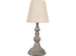 Lampada Da Tavolo Clayre & Eef Ø 15X33 Cm E14/Max 1X60W Metallo Grigio