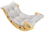 Altalena Montessori In Legno Con Cuscino Xxl, Pieghevole, Pl