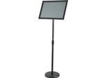 Supporto Per Cartelli Succebuy, 11 X 17 Pollici. Regolabile In Verticale E In Orizzontale. Supporto Robusto. Con Base Rotonda. Per Mostre, Pubblicità E Uso Esterno. Colore Nero.