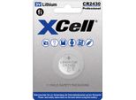 Xcell CR2430 Pile A Bottone Al Litio 3V - Confezione Blister Da 1 Pezzo