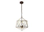 Lampada A Sospensione Clayre & Eef 35X35X140 Cm Metallo Trasparente
