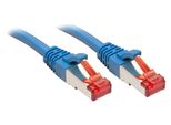 Lindy - Cavo Patch - Da RJ-45 (M) A RJ-45 (M) - 30,0M - Sftp, Pimf - Cat 6 - Senza Gancio - Blu (47726)