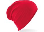 Beechfield B368 | Hemsedal Cotone Slouch Beanie / Lunghezza: 28Cm - Colore: Rosso Classico - Taglia: Unica